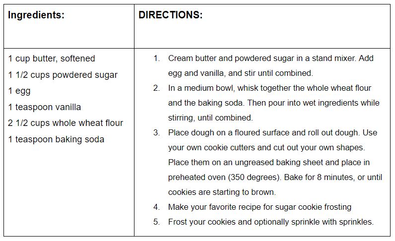 christmas cookies whole wheat pdf printable